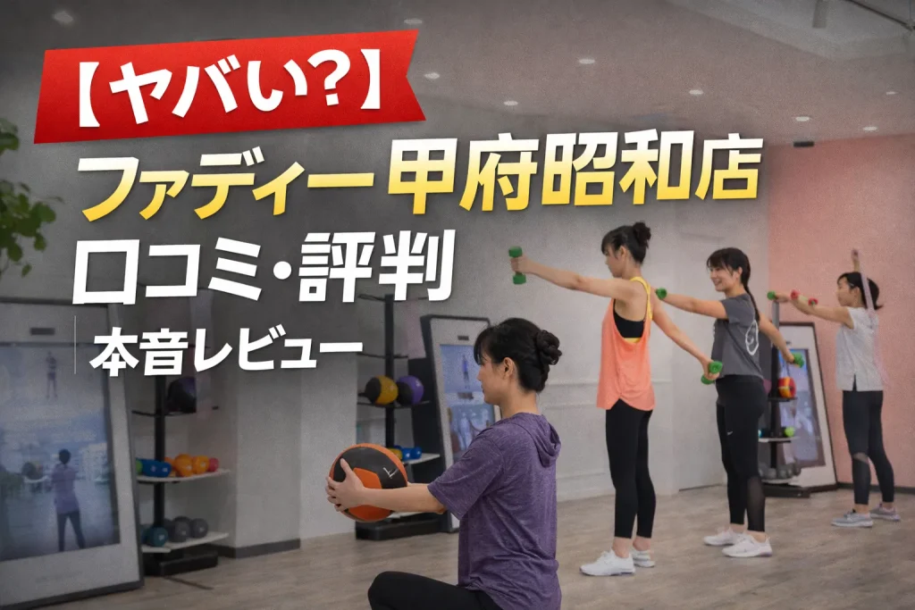 【ヤバい？】ファディー甲府昭和店の口コミ・評判を本音レビュー｜料金やカーブス比較も解説