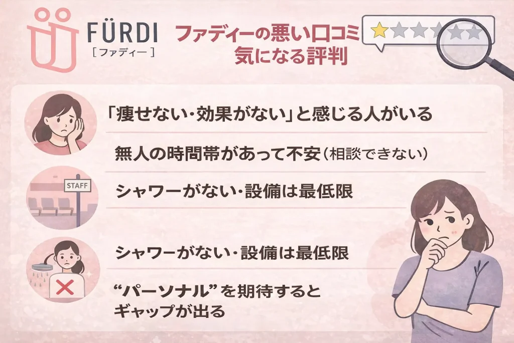 ファディーの悪い口コミ・気になる評判