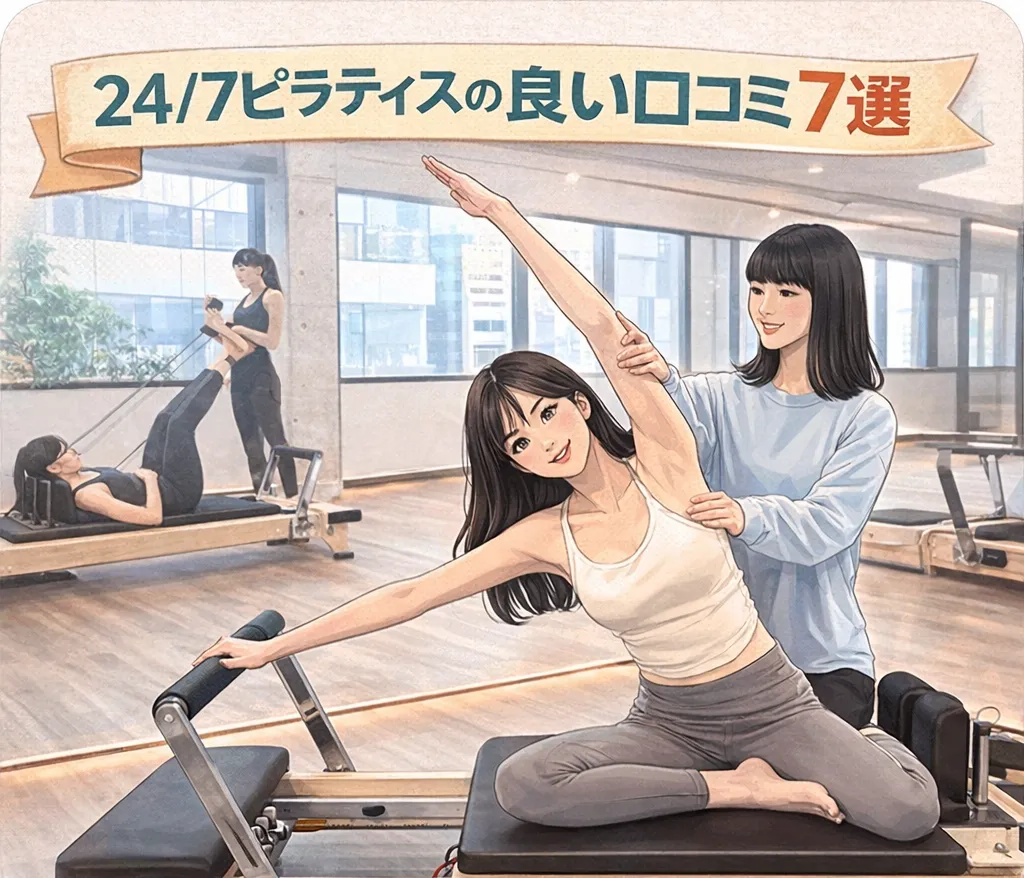 24/7ピラティスの良い口コミ７選