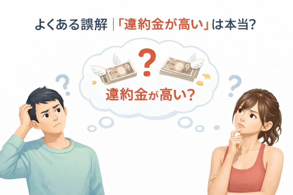 アーバンクラシックピラティスの違約金は高い？