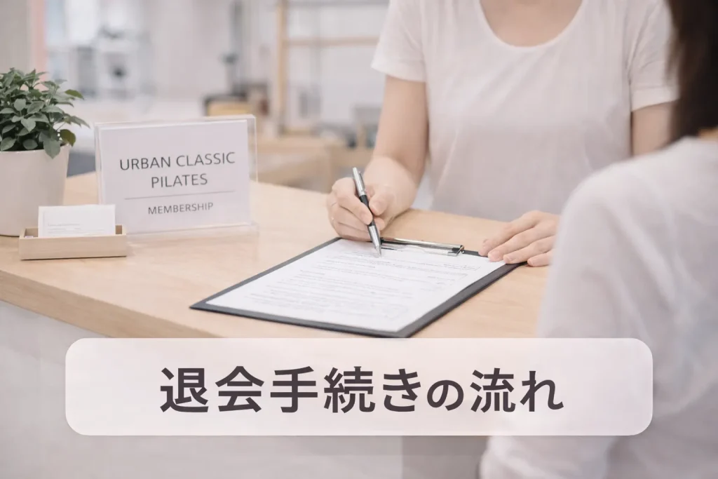 アーバンクラシックピラティスの退会方法