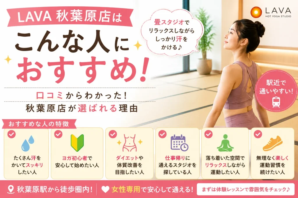 LAVA 秋葉原店がおすすめな人